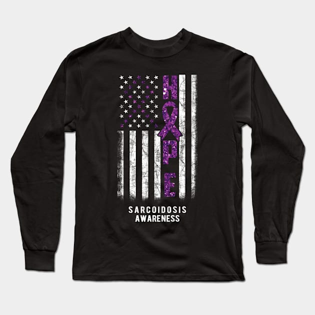 Sarcoidosis Awareness Hope Long Sleeve T-Shirt by Dylante